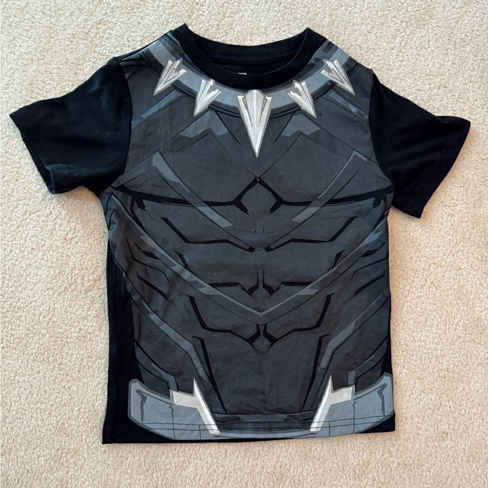 Toddler Boys Avengers Black Panther Shirt Sz 5/6